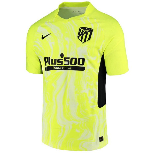 Camiseta Atlético De Madrid Replica Tercera Ropa 2020/21 Verde Fluorescente